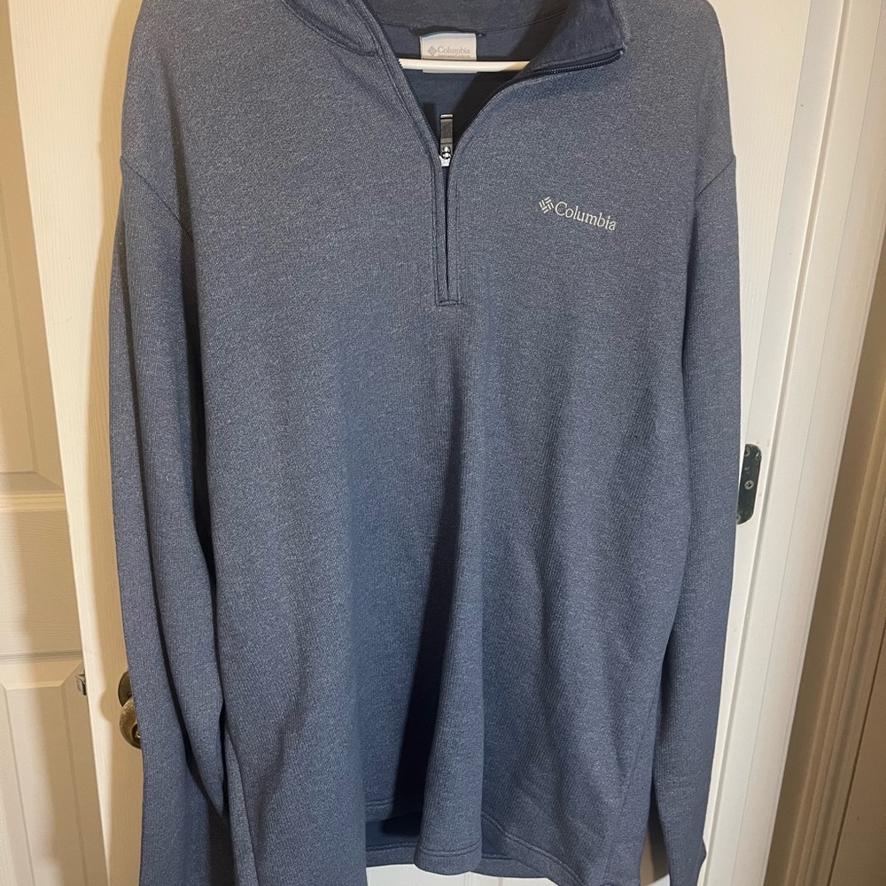 Columbia Men's Zip-Up Sweater in Navy